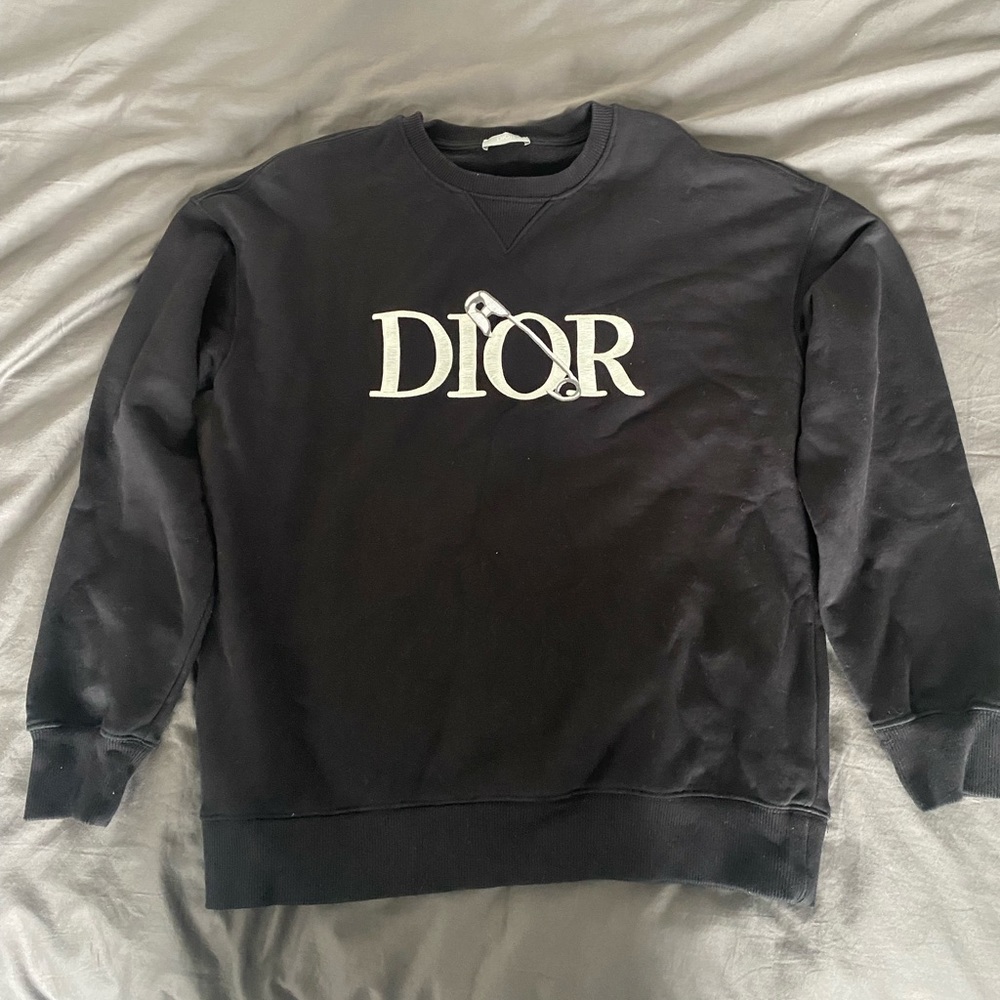 Mens black DIOR sweatshirt size M
